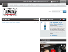 Tablet Screenshot of dalmatianpromotions.com